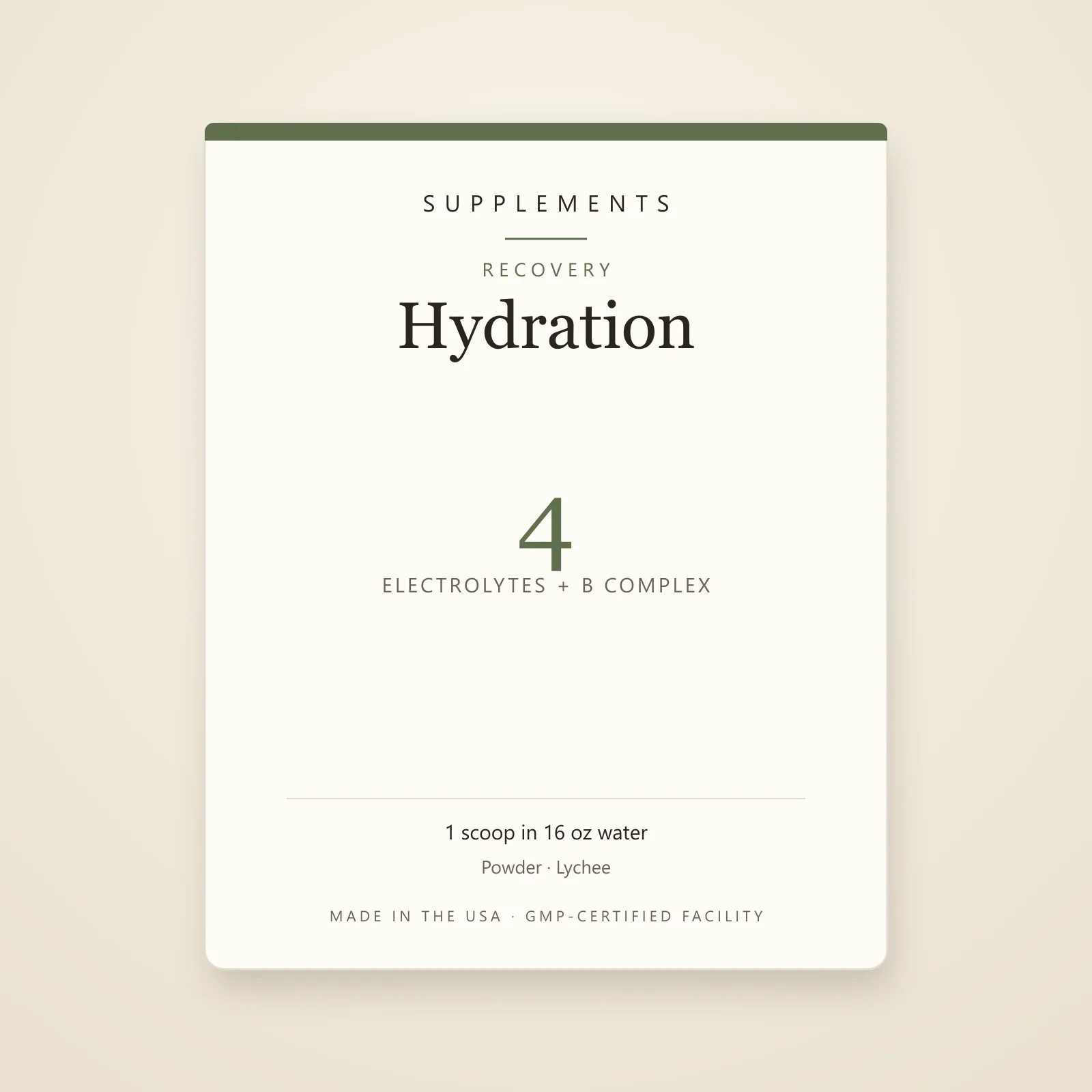 Hydration Powder — Lychee