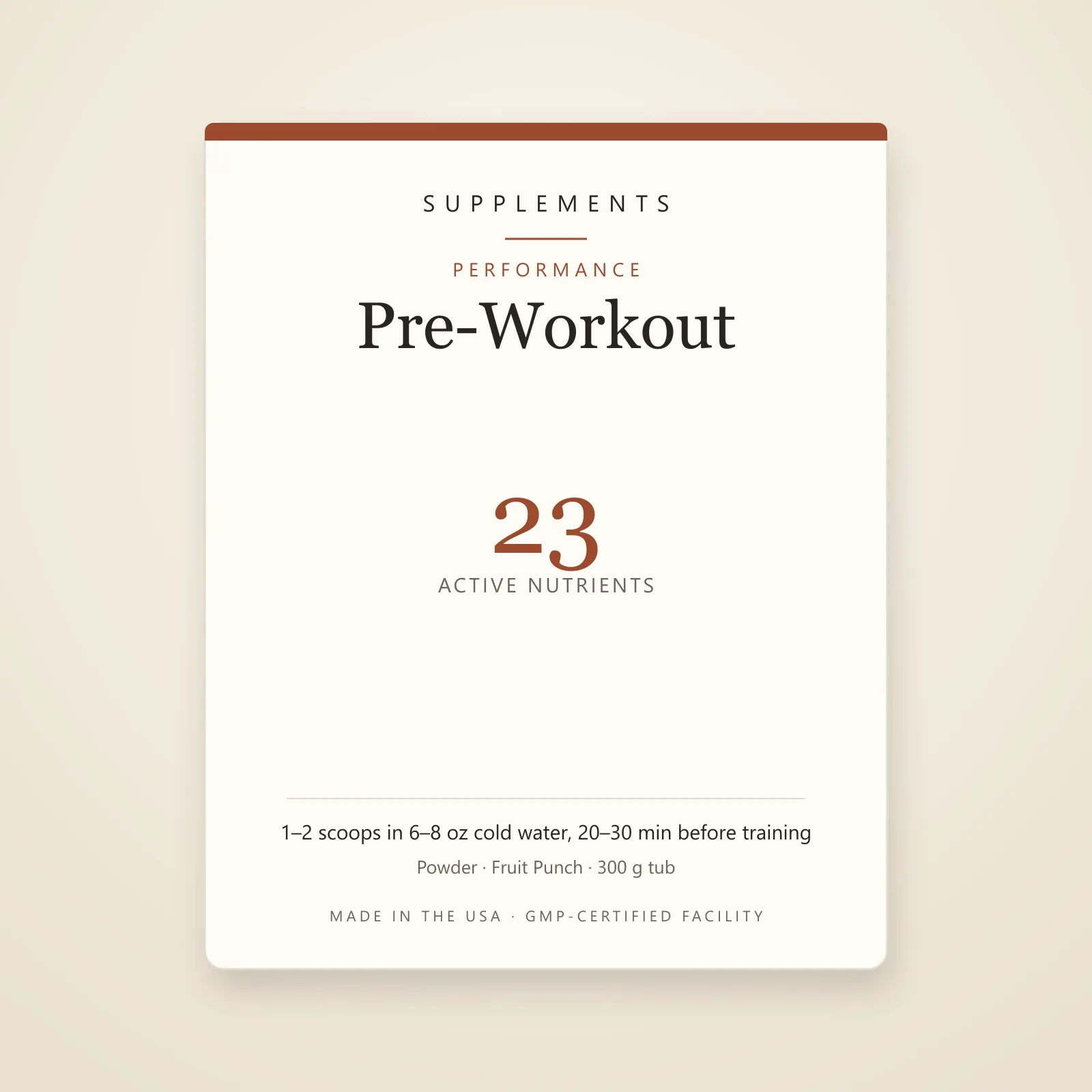 Nitric Shock Pre-Workout — Fruit Punch